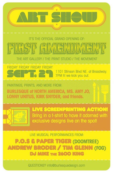 First Amendment Arts Opening Celebration