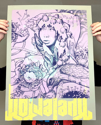 Test print: John Baizley Baroness Purple + Kvelertak (RAER)