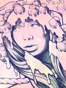 Test print: John Baizley Baroness Purple + Kvelertak (RAER)