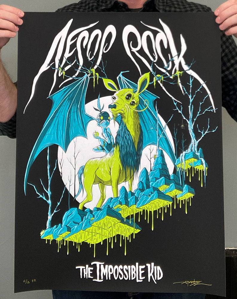 Alex Pardee: Aesop Rock / The Impossible Kid Printer's Proof (RAER)