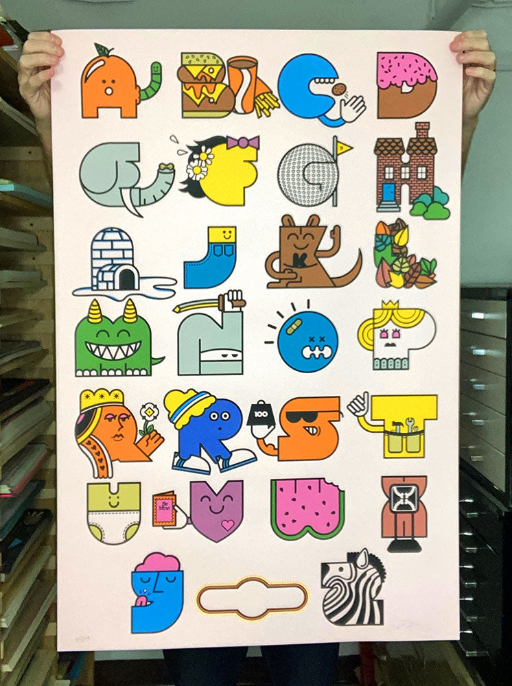 Alphabet Print - Pink Variant (RAER)