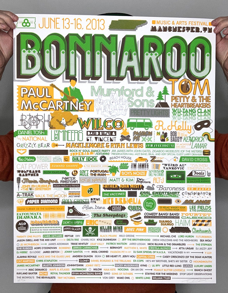 Mike Davis - Bonnaroo 2013 Artist Proof (RAER)
