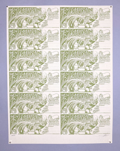 Aaron Horkey: Big Brain Comics Gift Certificate Sheet (White / RAER)