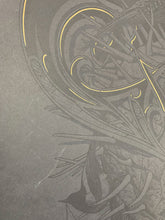 Aaron Horkey: Grails Black / Grey Test Print