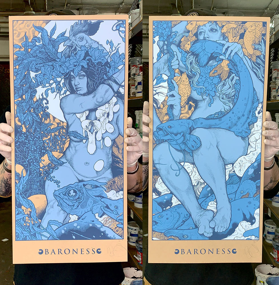 John Baizley: Baroness - Blue Record Printer's Proofs (RAER)