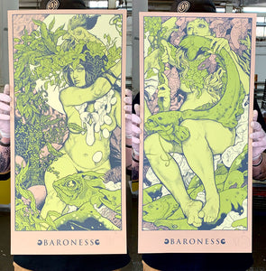 John Baizley: Baroness - Blue Record GREEN edition Printer's Proofs (RAER)