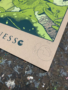 John Baizley: Baroness - Blue Record GREEN edition Printer's Proofs #6/10 (RAER)