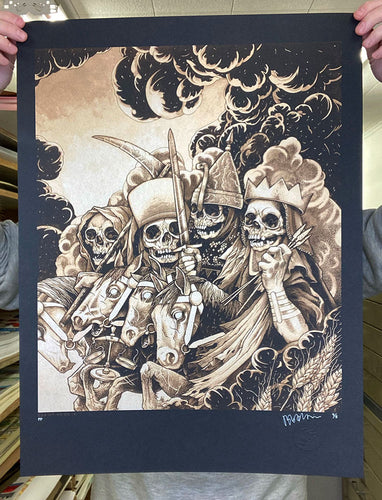 John Baizley: Four Horsemen - Gold On Black Printer's Proof (RAER)