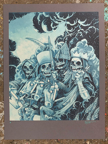 John Baizley: Four Horsemen Metallic Blue variant Printer's Proof (RAER)
