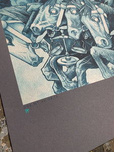 John Baizley: Four Horsemen Metallic Blue variant Printer's Proof (RAER)