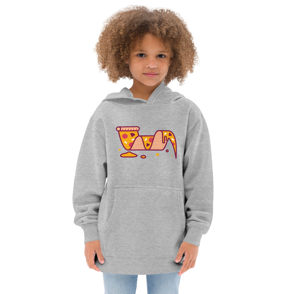 Pizza Wave kids fleece hoodie