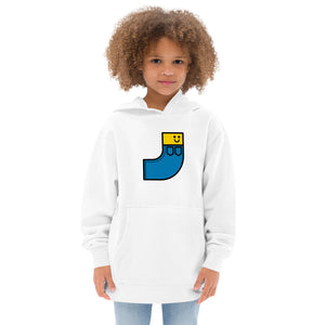 Alphabet kids fleece hoodie: J