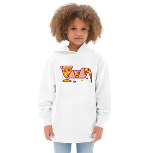 Pizza Wave kids fleece hoodie