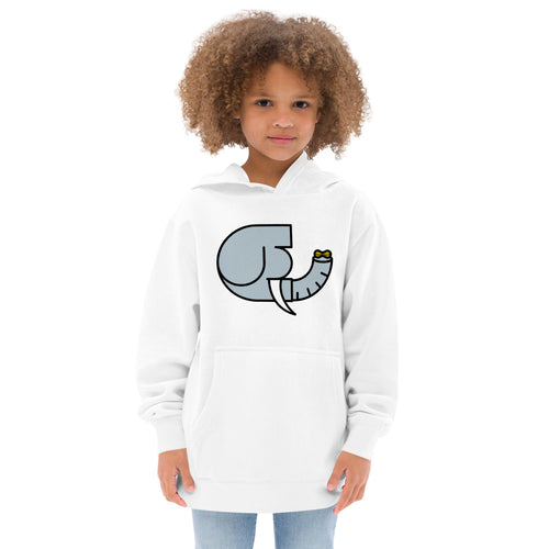 Alphabet kids fleece hoodie: E