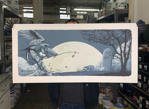 Aaron Horkey: Whale Bone Grove Blue print