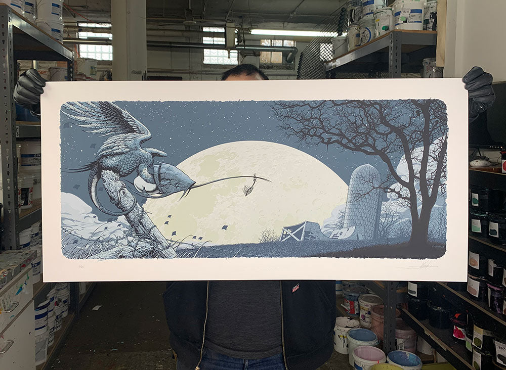 Aaron Horkey: Whale Bone Grove Blue print
