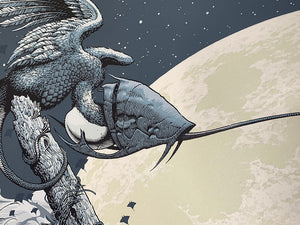 Aaron Horkey: Whale Bone Grove Blue print