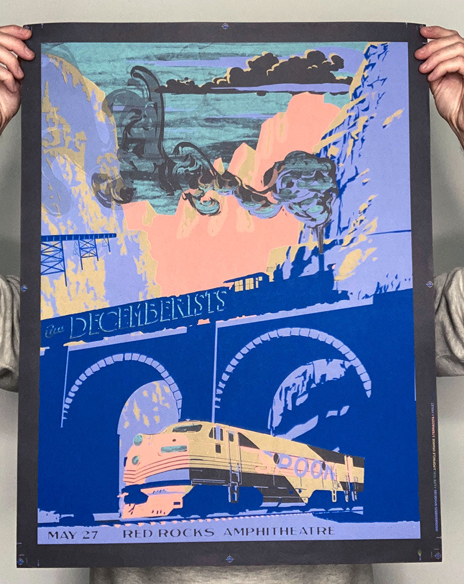 Wes Winship: Decemberists + Spoon Test Print #1 (RAER)