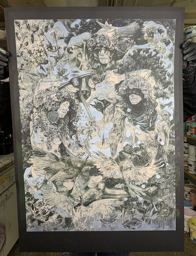 Test Print: John Baizley / Gold & Grey