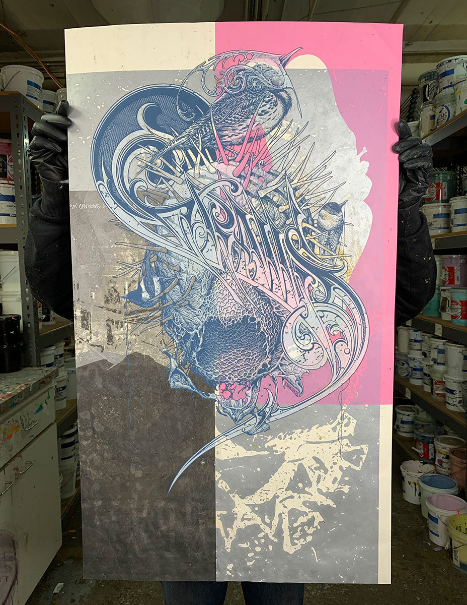 Test Print: Aaron Horkey Grails / John Bannon / Daniel Danger